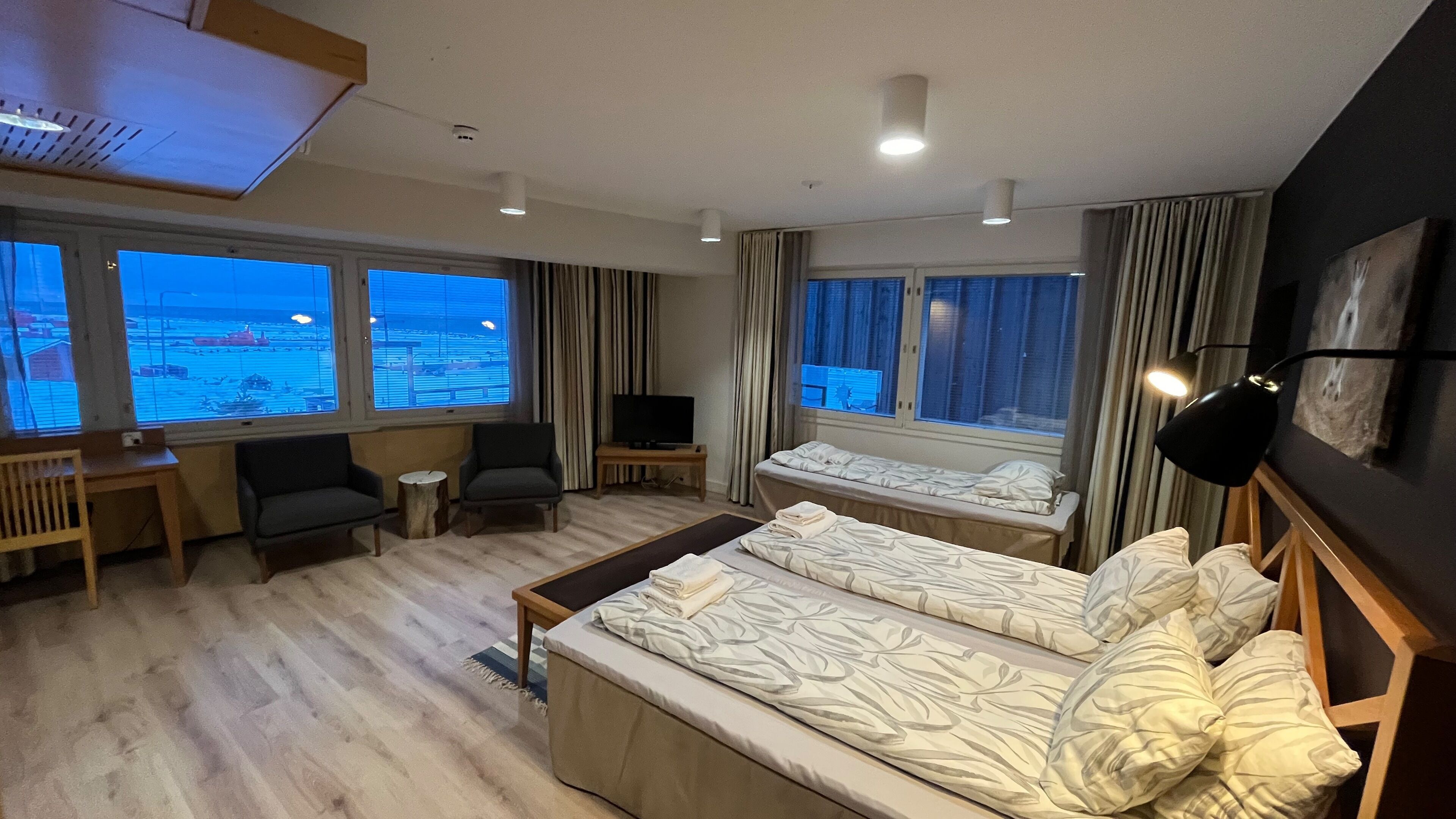 family room, sea view | blackout curtains, iron/ironing board, free wifi, bed sheets