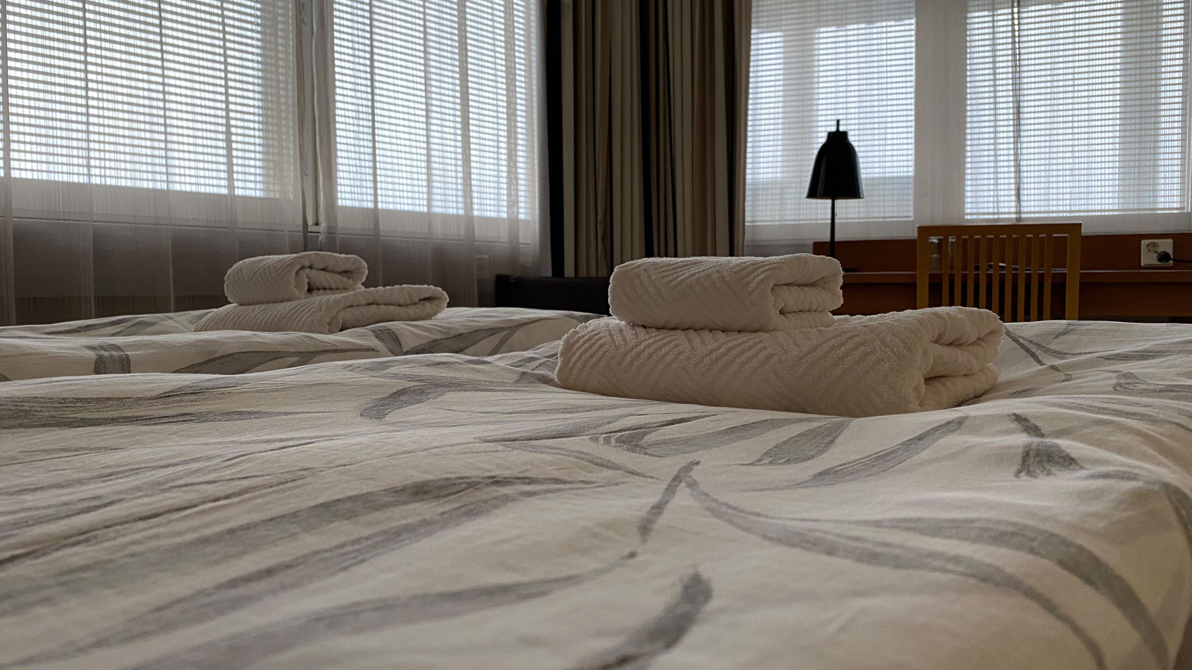 standard double or twin room, 2 single beds, lanai | blackout curtains, iron/ironing board, free wifi, bed sheets