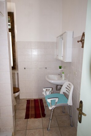 Apartment, 1 Schlafzimmer, barrierefrei, Raucher | Badezimmer | Haartrockner, Bidet, Handtücher