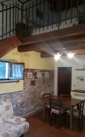 Chalet, 1 Bedroom, Smoking, Fireplace | Living room