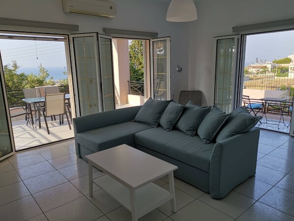 Living room - Luxury Villa Zen Amazing View Near The Sea (Hersonissos)