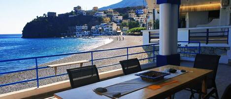 Apartment, 1 Schlafzimmer, Terrasse, Meerblick | Balkon
