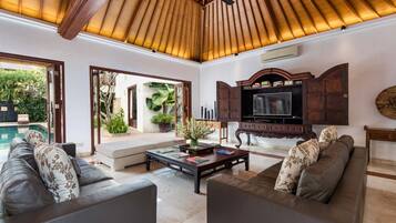 Villa, 4 Bedrooms | Living room | LCD TV, DVD player