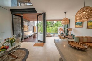 Villa, 4 Bedrooms | Living area | LCD TV - Villa Jannati (Canggu)