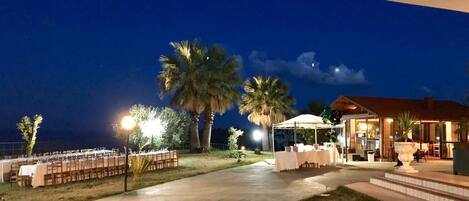 Front of property - evening/night