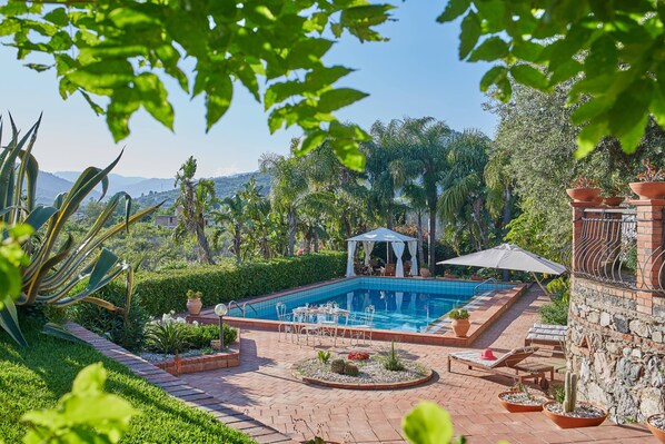 Villa, 4 Bedrooms, Fireplace | Pool | Outdoor pool - Stunning Villa With Private Pool Chlorine-free and Jacuzzi (Taormina)