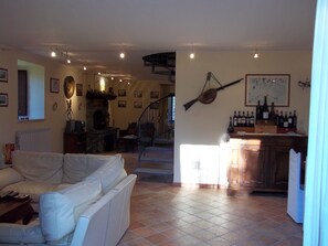Villa, 2 Bedrooms, Smoking, Fireplace | Living room | TV - Beautiful Villa in Maremma (Farnese)