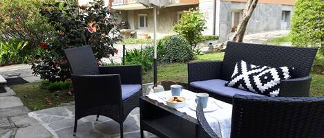 Apartment, 2 Schlafzimmer, Balkon, Gartenblick | Außenbereich