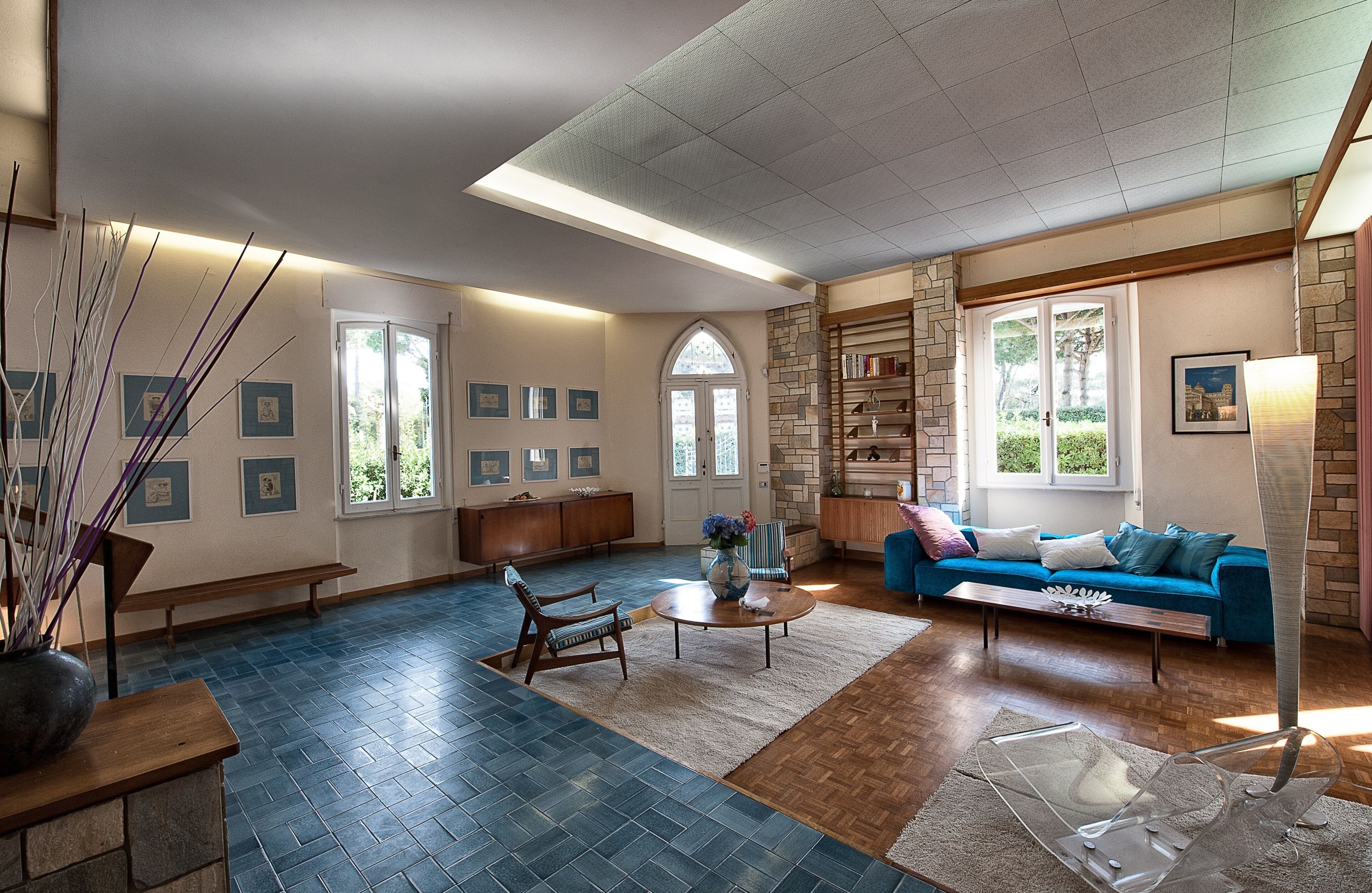 Villa, 5 Schlafzimmer, Raucher, Balkon | Wohnzimmer | Fernseher