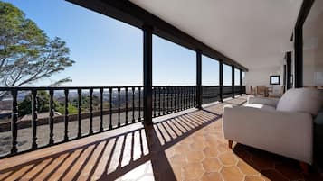 Vue depuis lâhĂ©bergement