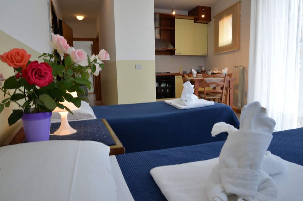 Two-room Apartment for 3 People With Kitchen and Private Bathroom