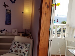 客房, 1 间卧室, 阳台, 海洋景观 | 住宿内部