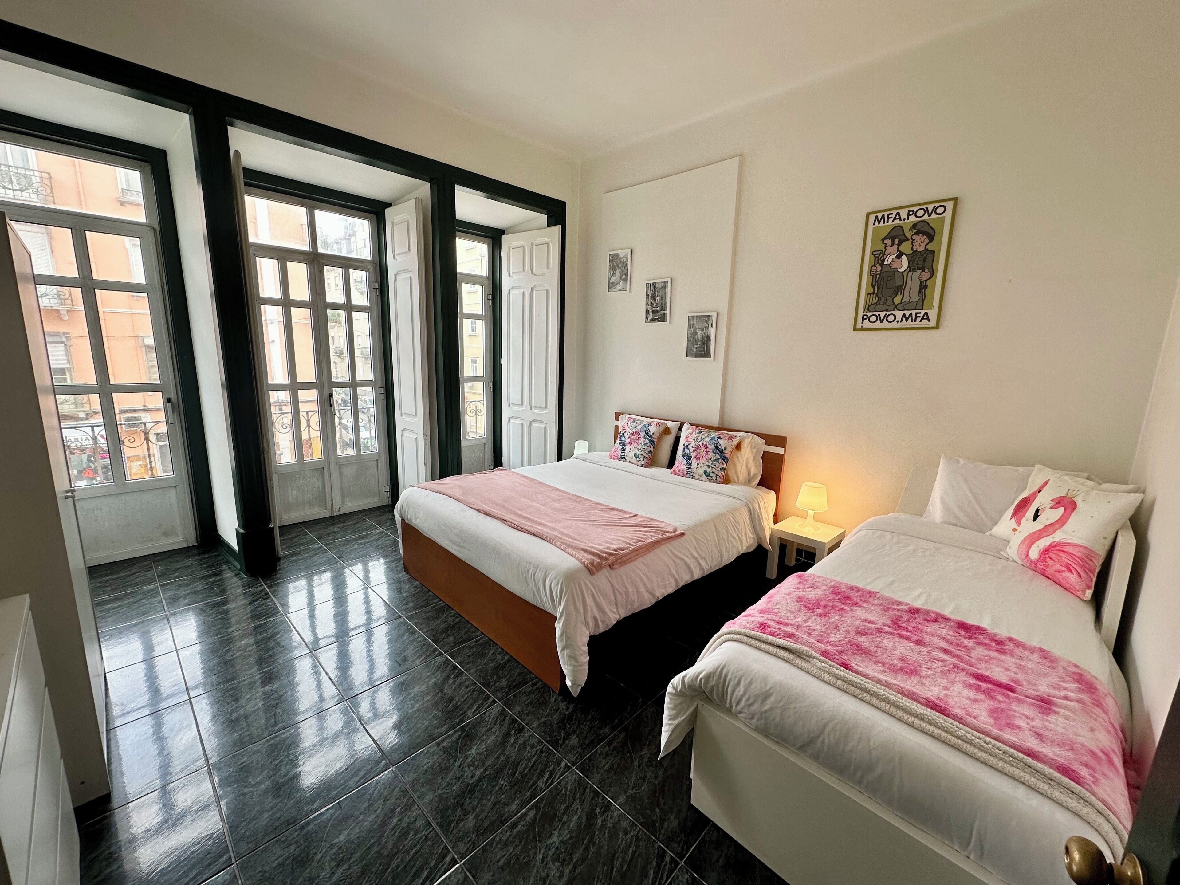 Sublime Brown Bedroom With Balcony
