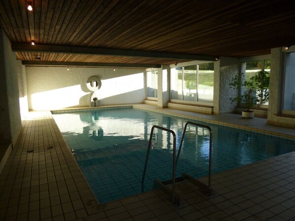Indoor pool, a heated pool