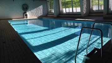 Indoor pool, a heated pool