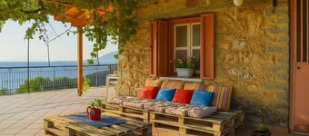 Coastal Stone Residence with Spectacular Scenery