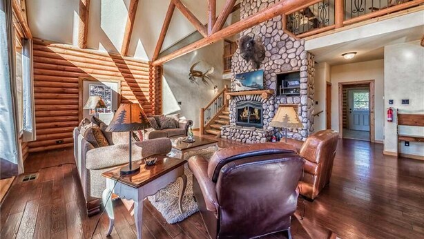 Cabin, Multiple Beds, Patio, Mountain View | Living room - Big Sky, 6 Brs, Loft, Decks, Gameroom, Sleeps 16 (Ruidoso)