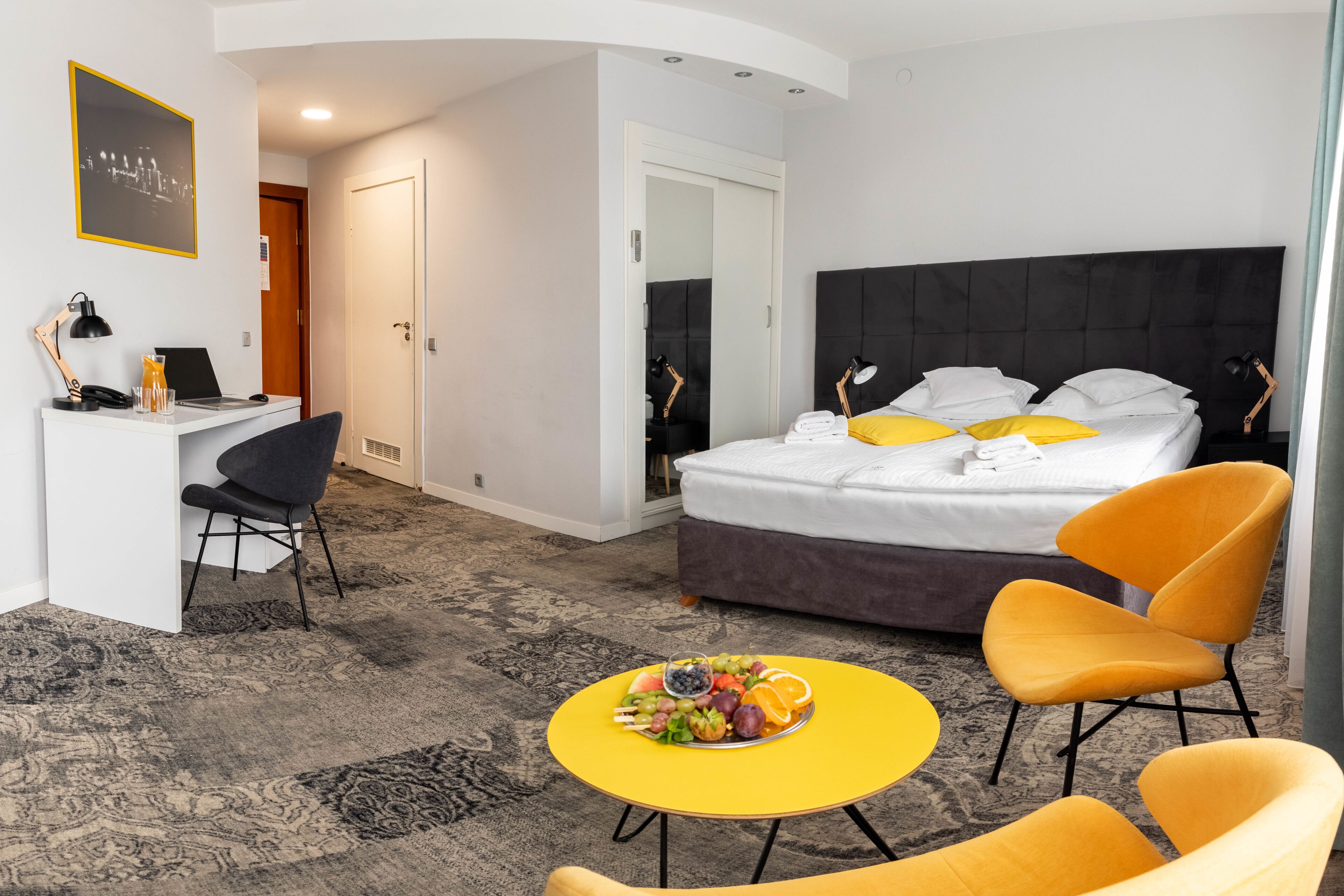 Superior Double Room | Minibar, desk, laptop workspace, blackout drapes