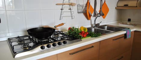 House, 2 Bedrooms, Balcony, City View | Private kitchen