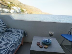 House, 2 Bedrooms, Sea View | View from room - Lovely House On The Beach (Archanes-Asterousia)