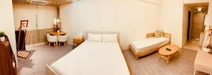 Quadruple Room (C04) | Blackout curtains, iron/ironing board, free WiFi, bed sheets