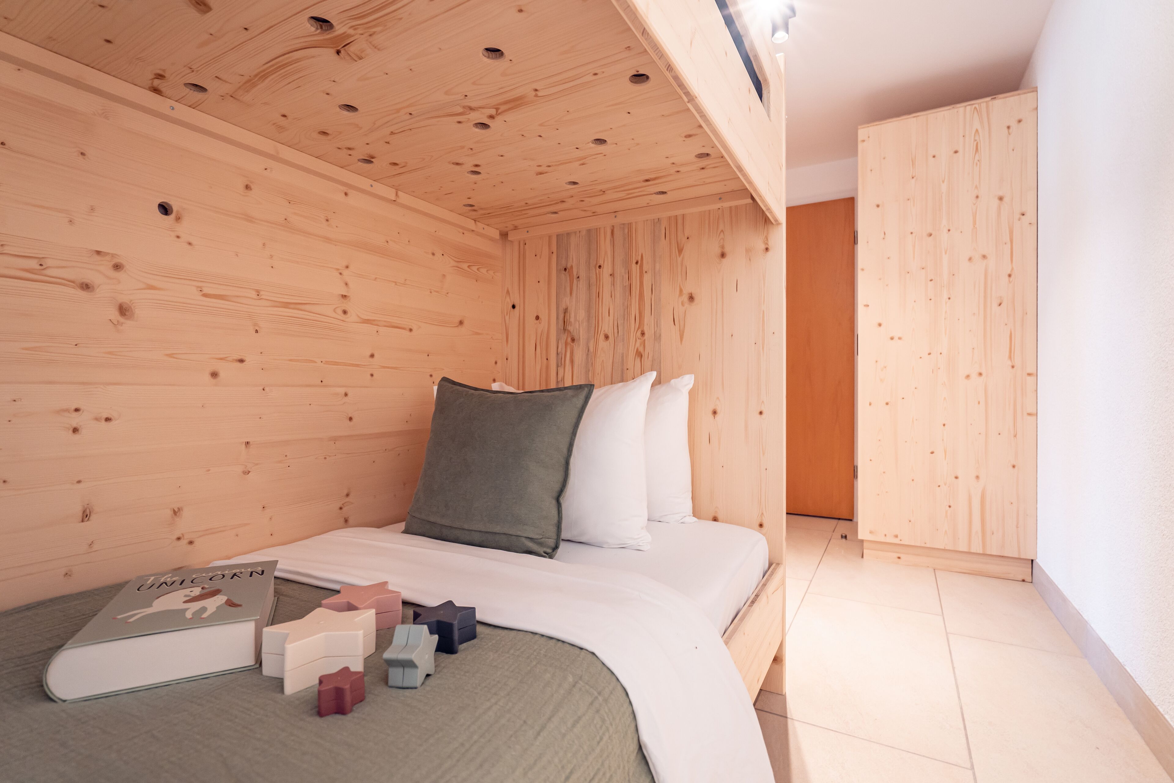 hypo-allergenic bedding, desk, blackout curtains, iron/ironing board