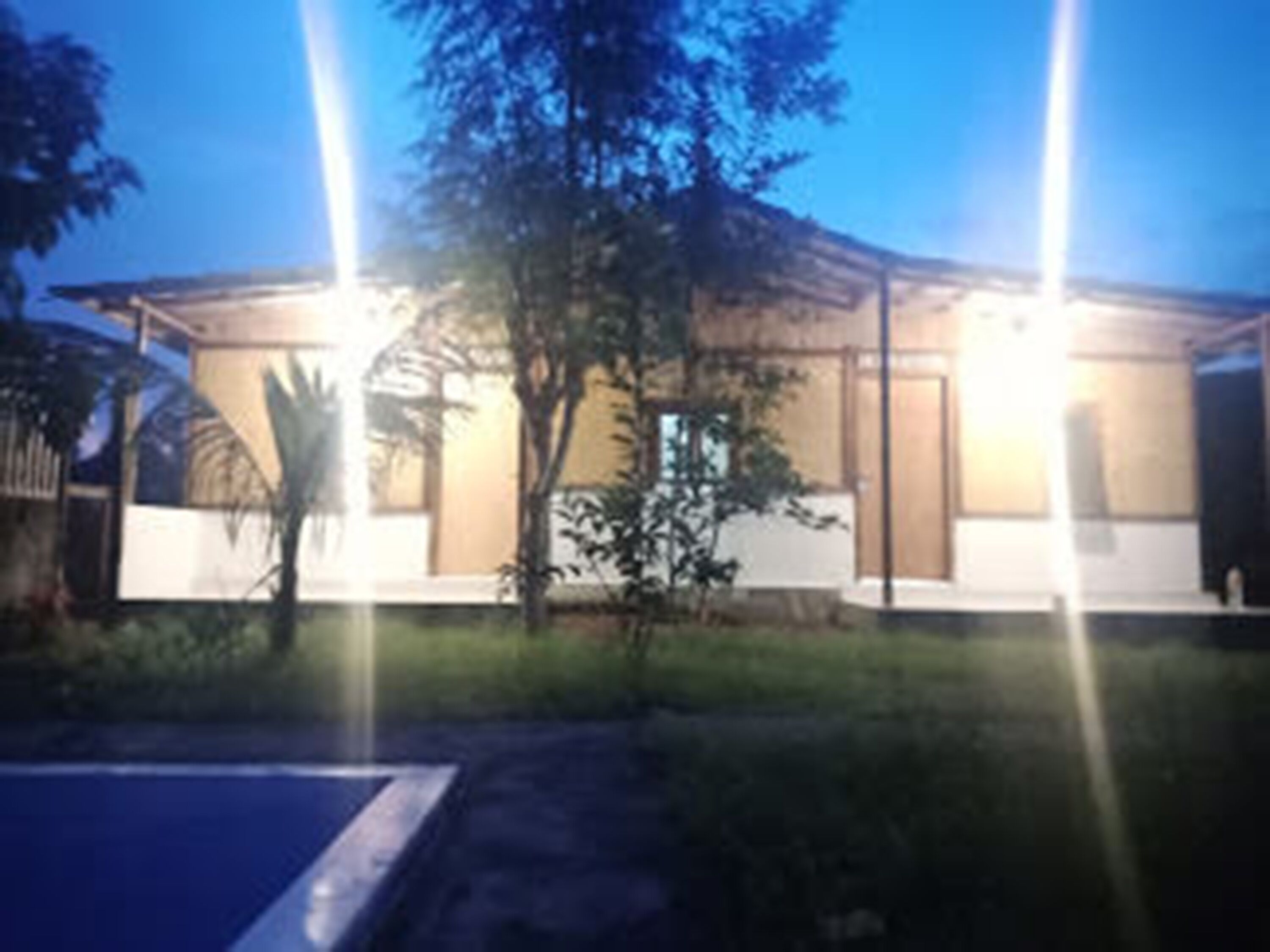 Front of property – evening/night