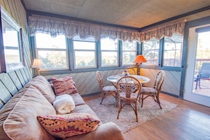 TV, fireplace, table football - Come Stay at Life's a Hoot (Ruidoso)