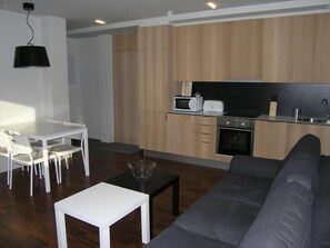 Living room - Offer of Wonderful sea Beach Apartment on the Paradisiac Island With Wifi (Isla de Arosa)