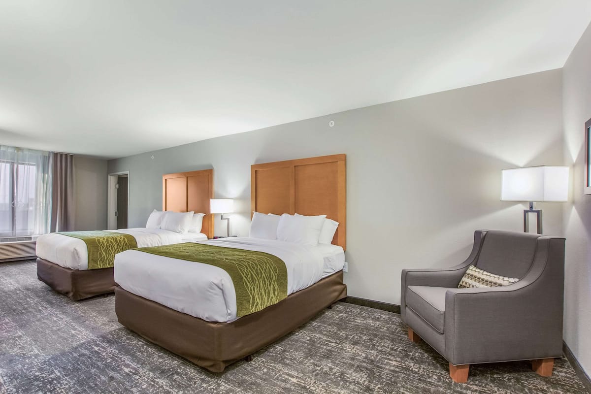 Room, 2 Queen Beds, Accessible, Non Smoking | 1 bedroom, individually furnished, desk, laptop workspace