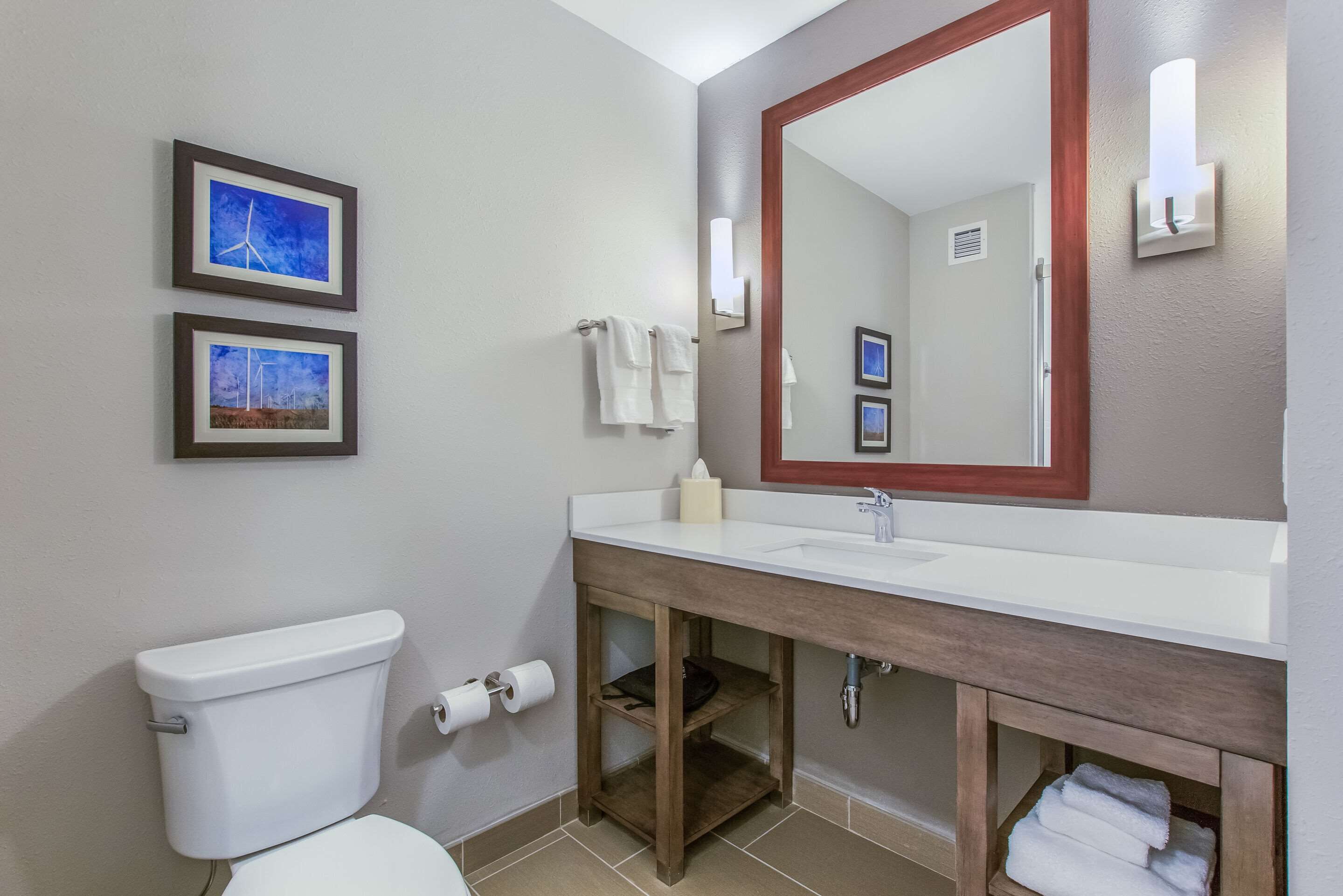 free toiletries, hair dryer, towels, soap