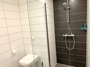 Studio | Badezimmer | Dusche, Haartrockner, Handtücher