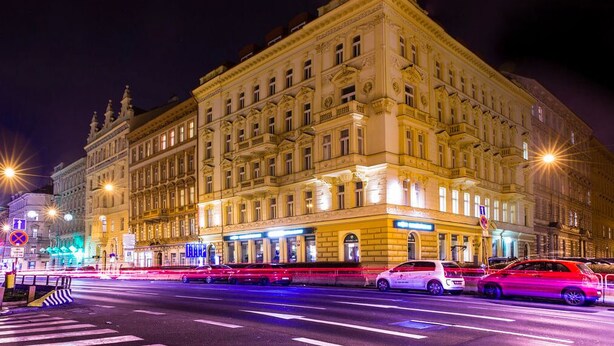 Front of property – evening/night