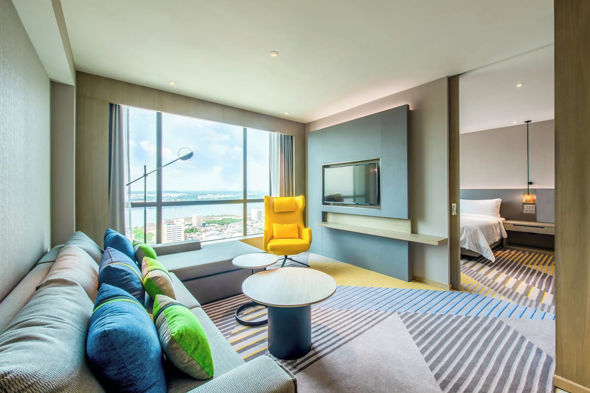 suite, 1 king bed with sofa bed (top floor) | minibar, in-room safe, desk, laptop workspace