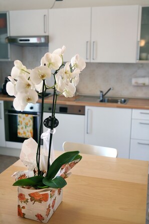 Appartamento, 2 camere da letto, fumatori, patio | Interni