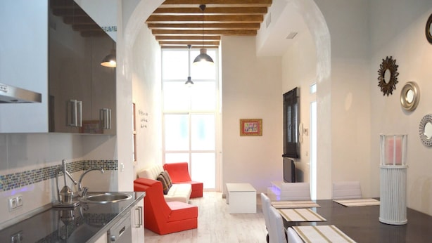 Fridge, microwave, electric kettle - Veedor Apartamento 19 Dias y Muchas Noches (Cádiz)