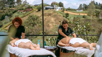 Behandelingskamers voor koppels, massagebehandelingen