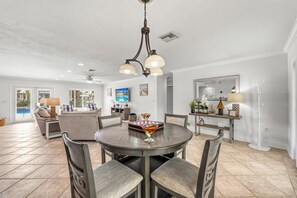 Dining - Blu Sky Cottage | Waterfront Pool Home, Resort-Style Backyard, Near Siesta Key Village (Siesta Key)