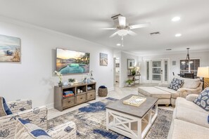 Smart TV - Blu Sky Cottage | Waterfront Pool Home, Resort-Style Backyard, Near Siesta Key Village (Siesta Key)