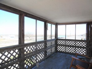 Upstairs Standard Apartment | Balcony view - Two separate Apartments (Wachapreague)