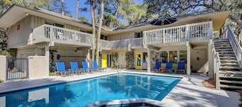 DOG FRIENDLY Five Bedroom Sea Pines Home with Private Pool - 2nd Row Ocean