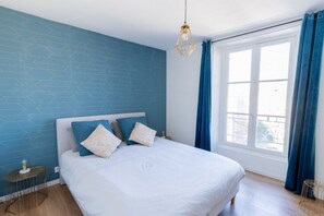 2 chambres, fer et planche Ă repasser, Wi-Fi, draps fournis
