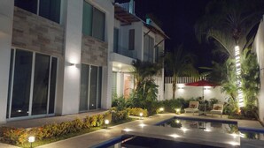 Front of property - evening/night
