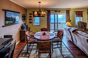 TV, fireplace, DVD player