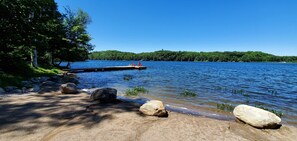 Beach nearby, sun-loungers, beach towels