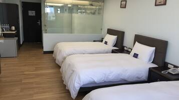 Basic Triple Room, 3 Twin Beds | Premium bedding, down comforters, minibar, desk