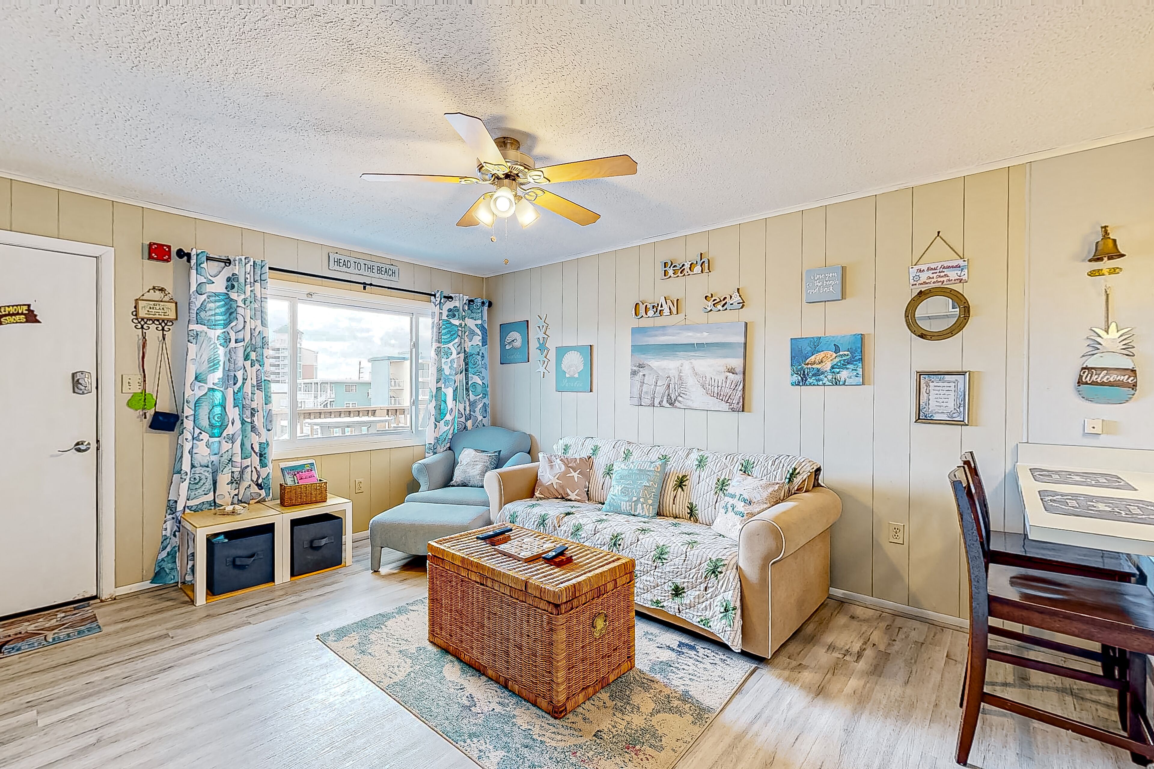 Third-Floor Ocean View Condo w/Private Balcony, Beach Access, Free WiFi, A/C