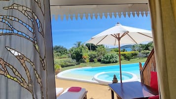 Room, Pool View, Beachfront | Terrace/patio