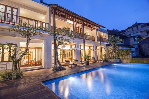 Indoor pool, a heated pool