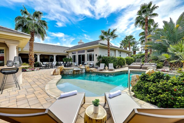 A heated pool